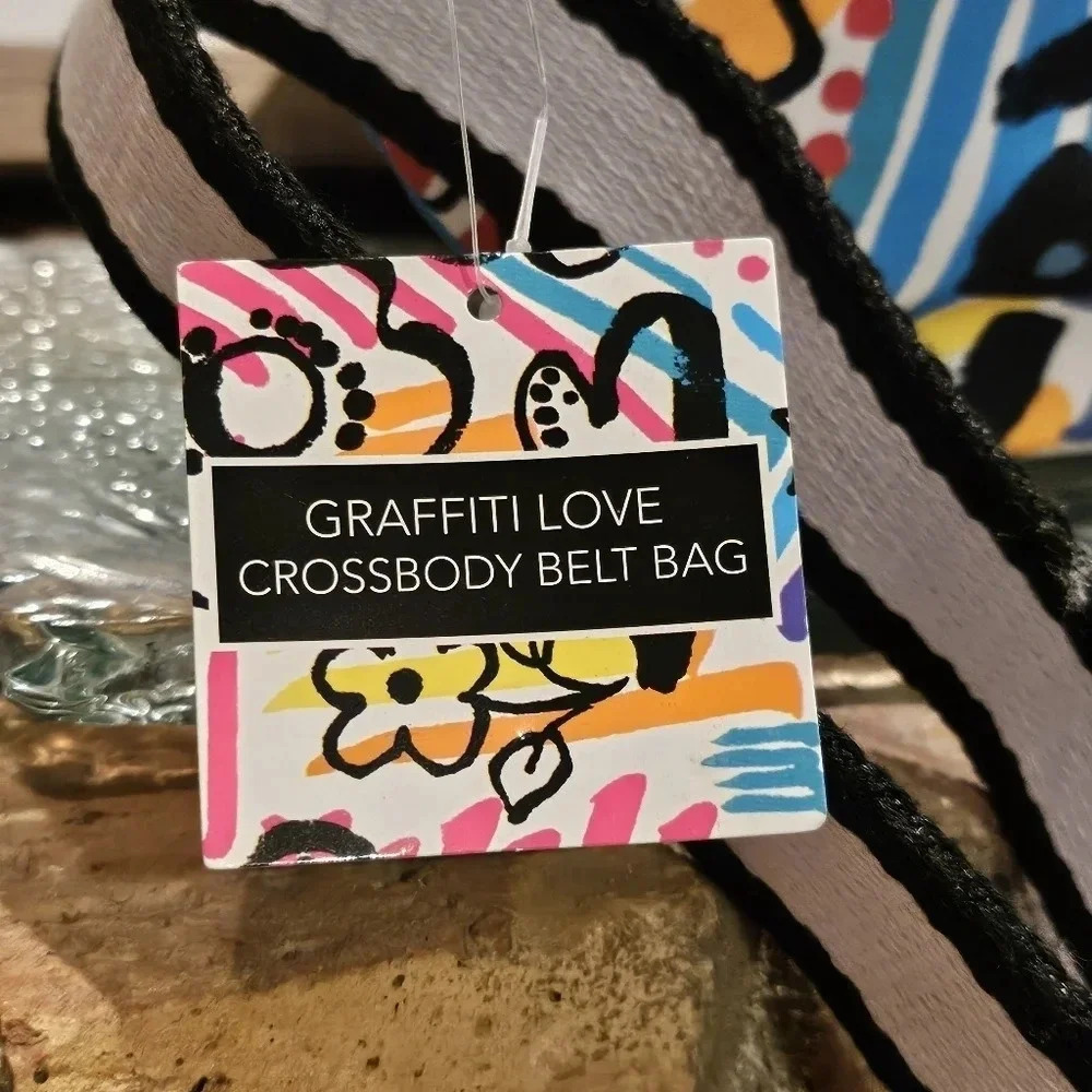 Brighton Graffiti Love Cross Body Belt Bag #D30265 NWT - Picture 6 of 12